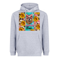 Heather Grey mama bear Heavyweight Hoodie - Artiststas