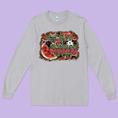 Hot Girl Summer Long Sleeve Tee Designed By Sublimationcraftshop