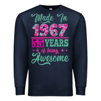 Navy made in 1967, 55 years of being awesome Premium Sweatshirt - Jasminsmagicworld
