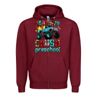 Burgundy ready to school crush preschool Zipper Hoodie - AdoDesignShop