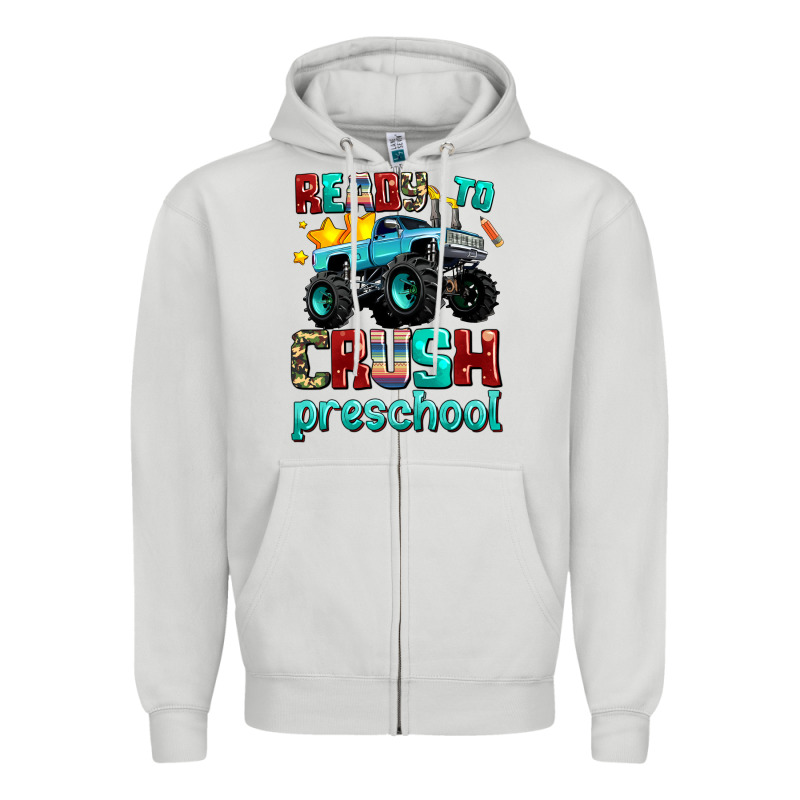 Ready To School Crush Preschool Zipper Hoodie by AdoDesignShop | Teevron