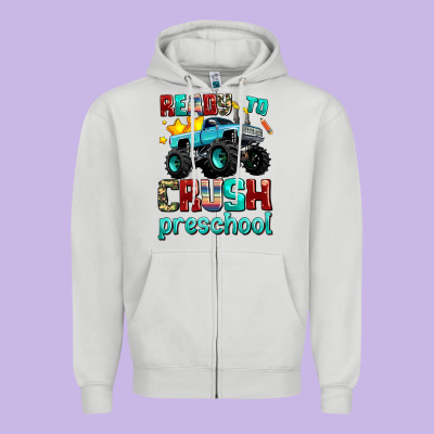 Ready To School Crush Preschool Zipper Hoodie Designed By Adodesignshop