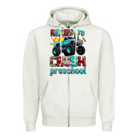 Oatmeal Heather ready to school crush preschool Zipper Hoodie - AdoDesignShop