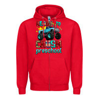 Red ready to school crush preschool Zipper Hoodie - AdoDesignShop