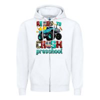 White ready to school crush preschool Zipper Hoodie - AdoDesignShop
