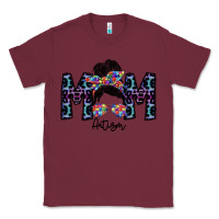 Burgundy mom autism Classic Tee - SublimationCraftShop