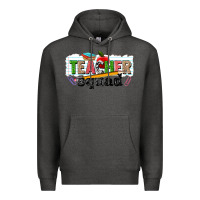 Charcoal Heather teacher squad Premium Hoodie - NancyCooperArtShop