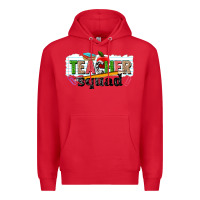 Red teacher squad Premium Hoodie - NancyCooperArtShop