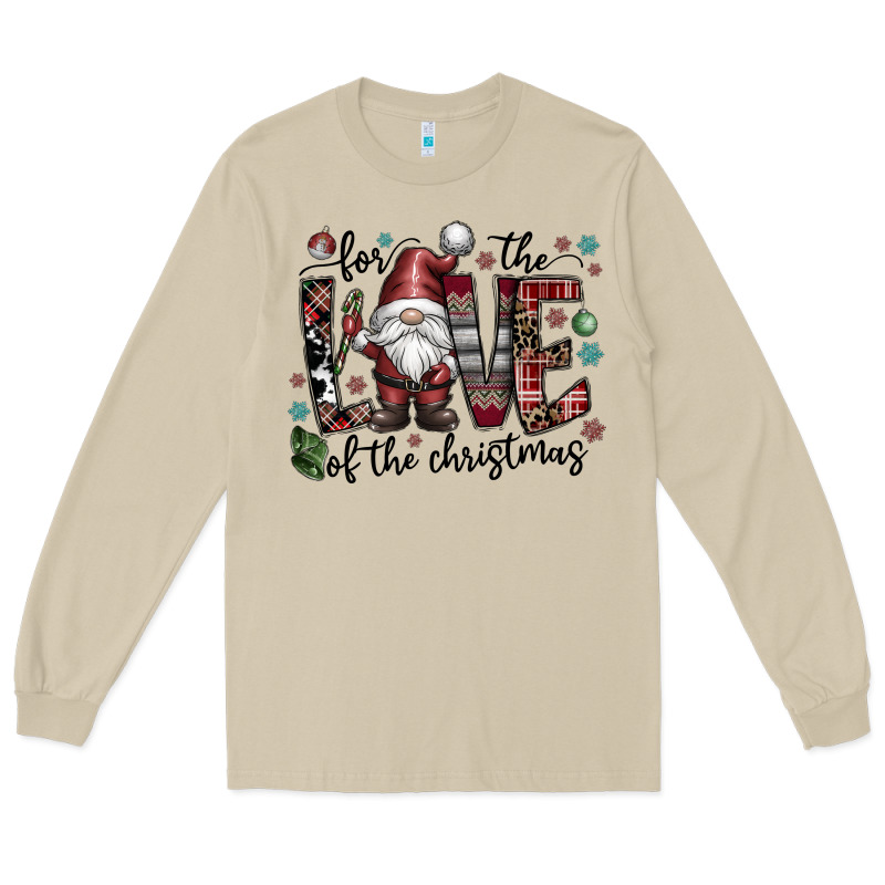 For The Love Of The Christmas Long Sleeve Tee by CowhideDigitalArt | Teevron