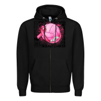 Black breast cancer volleyball Zipper Hoodie - JahusDesignShop