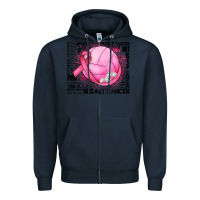 Navy breast cancer volleyball Zipper Hoodie - JahusDesignShop