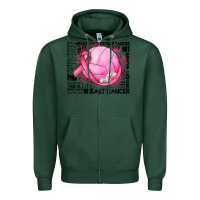 Sports Green breast cancer volleyball Zipper Hoodie - JahusDesignShop