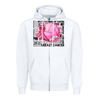 White breast cancer volleyball Zipper Hoodie - JahusDesignShop