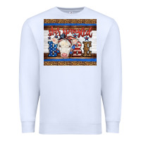 Western Star Spangled Baby Cow Premium Sweatshirt | Teevron