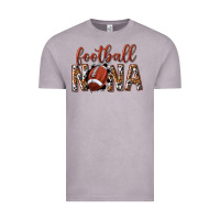 Vintage Zinc football nana with leopard Vintage Tee - texasbilliewilder