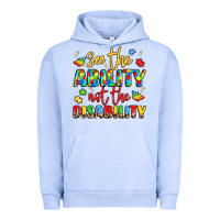 Pigment Grape Ice see the ability not the disability Urban Hoodie - LillyAllenDesigns