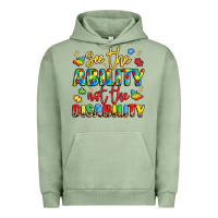 Pigment Oil Green see the ability not the disability Urban Hoodie - LillyAllenDesigns