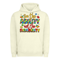 Pigment Pistachio see the ability not the disability Urban Hoodie - LillyAllenDesigns