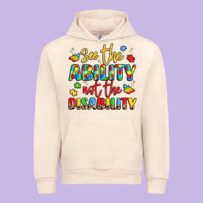 See The Ability Not The Disability Urban Hoodie Designed By Lillyallendesigns