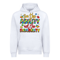 White see the ability not the disability Urban Hoodie - LillyAllenDesigns