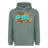 Sage glitter leopard turquoise patch Heavyweight Hoodie - AdoDesignShop