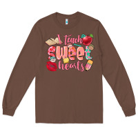 Chestnut i teach sweet hearts valentine's day teacher Long Sleeve Tee - FaDigitalArtStudio