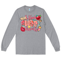 Heather Grey i teach sweet hearts valentine's day teacher Long Sleeve Tee - FaDigitalArtStudio