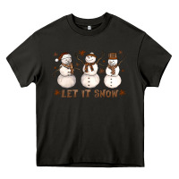 Asphalt Let It Snow Snowmen Heavy Core Tee - LillyAllenDesigns