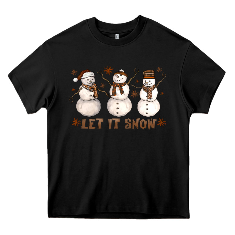 Let It Snow Snowmen Heavy Core Tee by LillyAllenDesigns | Teevron