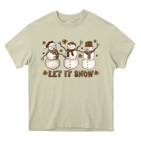 Mossy Let It Snow Snowmen Heavy Core Tee - LillyAllenDesigns