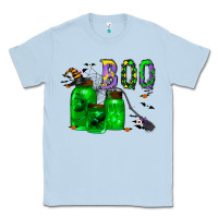 Dusty Blue boo drink Classic Tee - CowhideDigitalArt