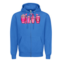 True Royal breast cancer coffee cups Zipper Hoodie - JahusDesignShop