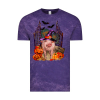 Cloud Purple Pig halloween Vintage Tee - RanaPortraitStore