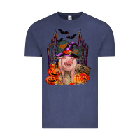Vintage Denim Pig halloween Vintage Tee - RanaPortraitStore