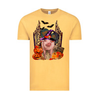Vintage Mustard Pig halloween Vintage Tee - RanaPortraitStore