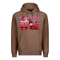 Chestnut valentines express with gnomies Premium Hoodie - NancyCooperArtShop