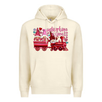 Sandshell valentines express with gnomies Premium Hoodie - NancyCooperArtShop