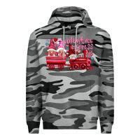 Slate Camo valentines express with gnomies Premium Hoodie - NancyCooperArtShop