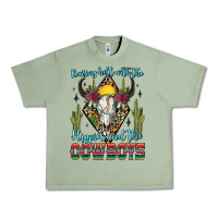 Oil Green raising hell with the hippies and the cowboys Urban Heavy Tee - Zillion Design Studio