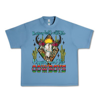 Pebble Blue raising hell with the hippies and the cowboys Urban Heavy Tee - Zillion Design Studio