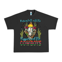 Pigment Black raising hell with the hippies and the cowboys Urban Heavy Tee - Zillion Design Studio