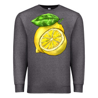 Charcoal Heather lemon Premium Sweatshirt - BarkalooDesign