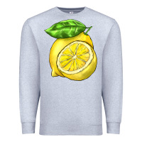 Heather Grey lemon Premium Sweatshirt - BarkalooDesign