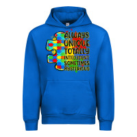 Cobalt always unique totally intelligent sometimes myster Urban Hoodie - LillyAllenDesigns