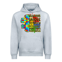 Heather Grey always unique totally intelligent sometimes myster Urban Hoodie - LillyAllenDesigns