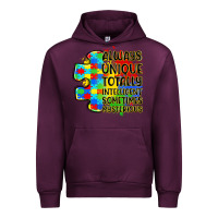 Mauve Wine always unique totally intelligent sometimes myster Urban Hoodie - LillyAllenDesigns
