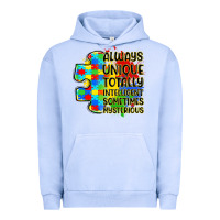 Always Unique Totally Intelligent Sometimes Myster Urban Hoodie | Teevron