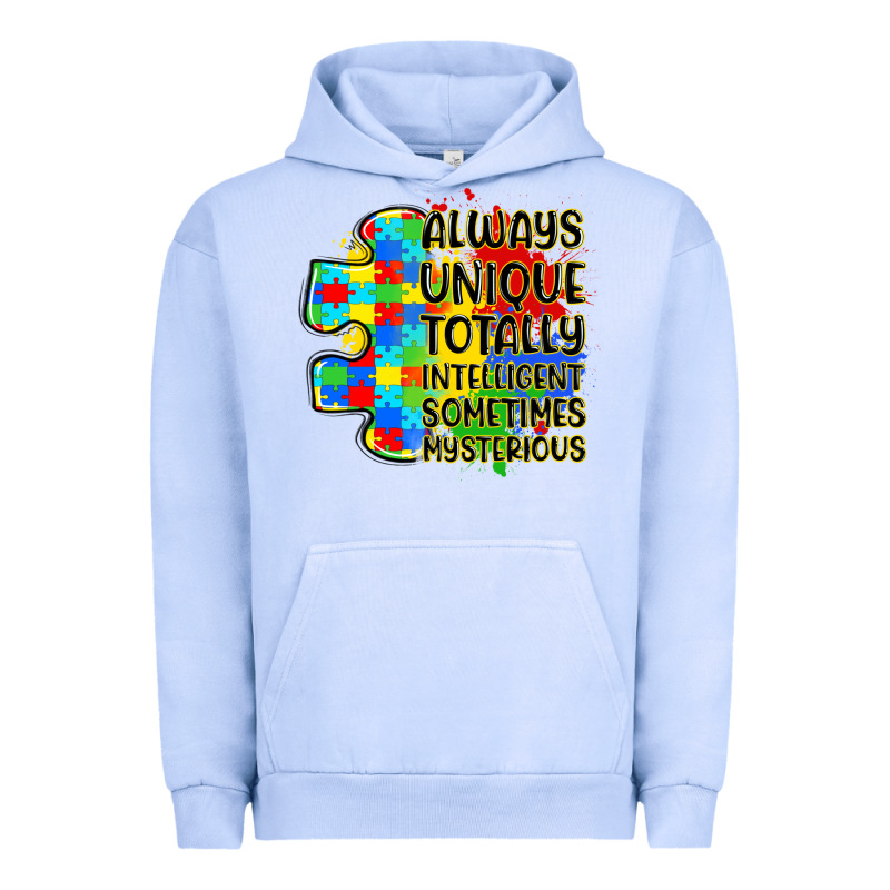 Always Unique Totally Intelligent Sometimes Myster Urban Hoodie by LillyAllenDesigns | Teevron