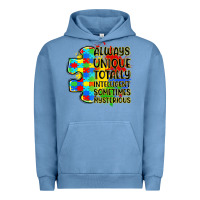 Pigment Pebble Blue always unique totally intelligent sometimes myster Urban Hoodie - LillyAllenDesigns