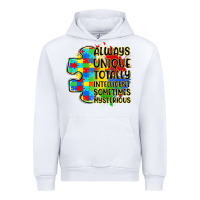 White always unique totally intelligent sometimes myster Urban Hoodie - LillyAllenDesigns